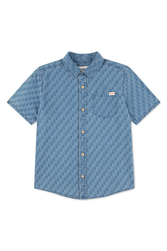 Boys Short Sleeve Button Down Shirt, Sizes 4-18