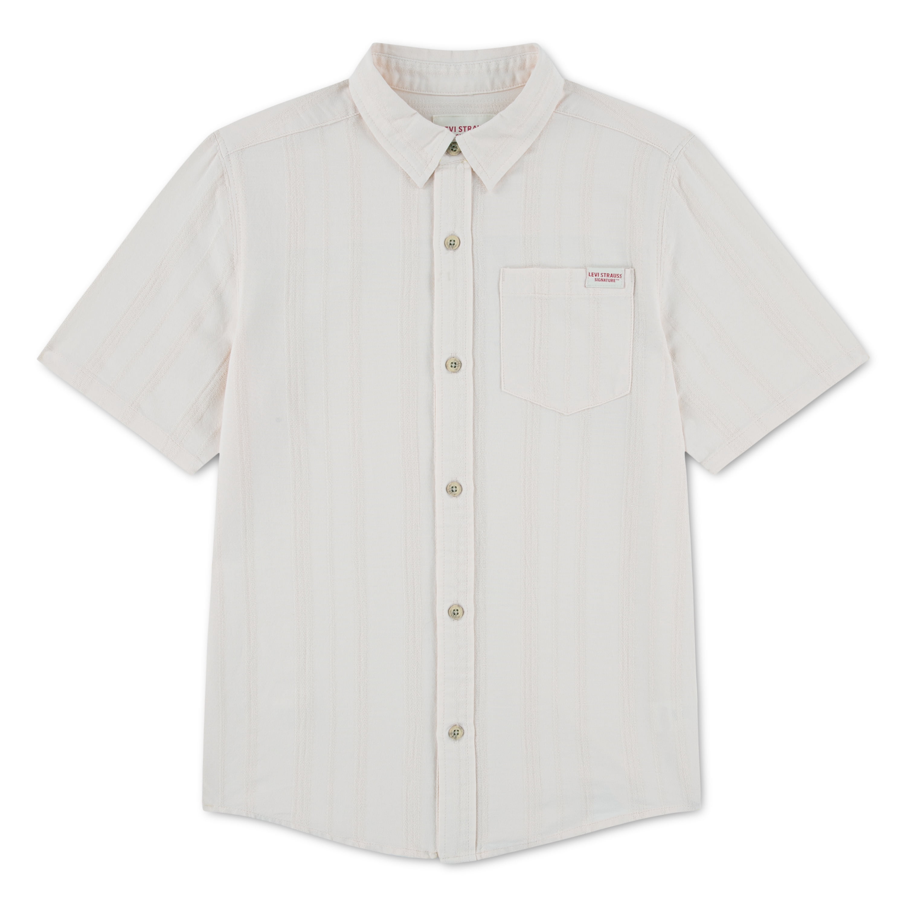 Levi Strauss Signature Boys Short Sleeve Button Down Shirt, Sizes 4-18