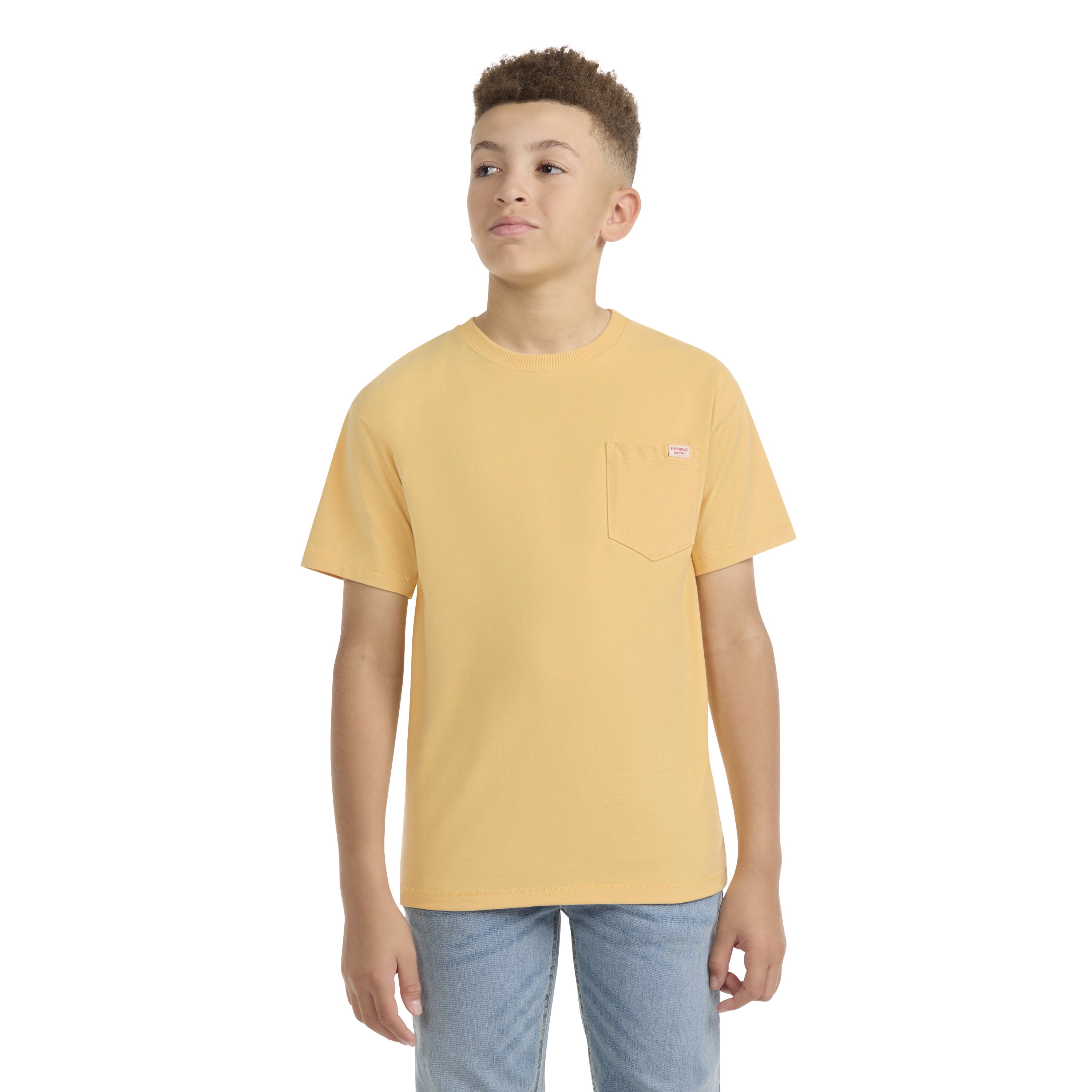 Levi Strauss Signature Boys Short Sleeve Pocket Tee, Sizes 4-18