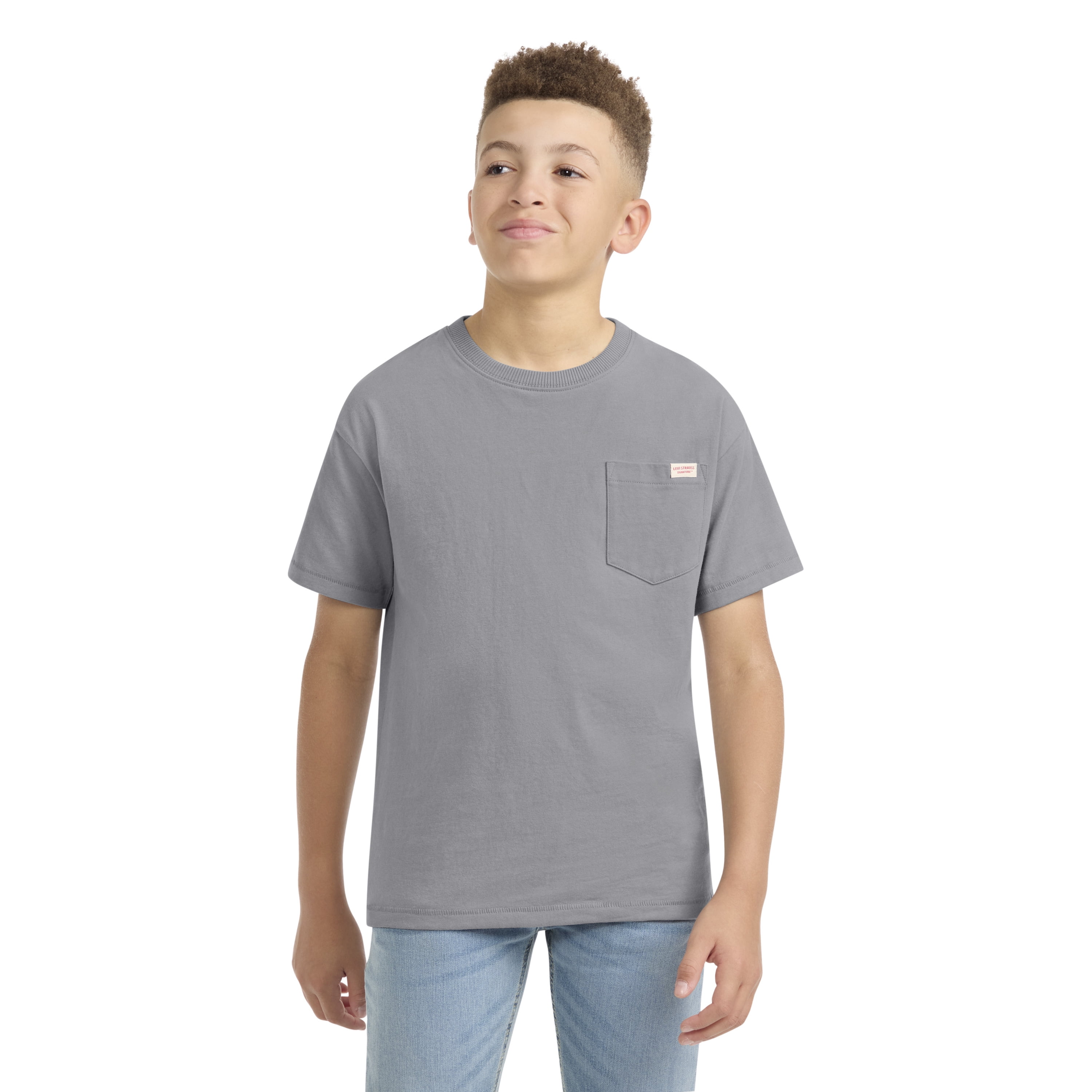 Levi Strauss Signature Boys Short Sleeve Pocket Tee, Sizes 4-18