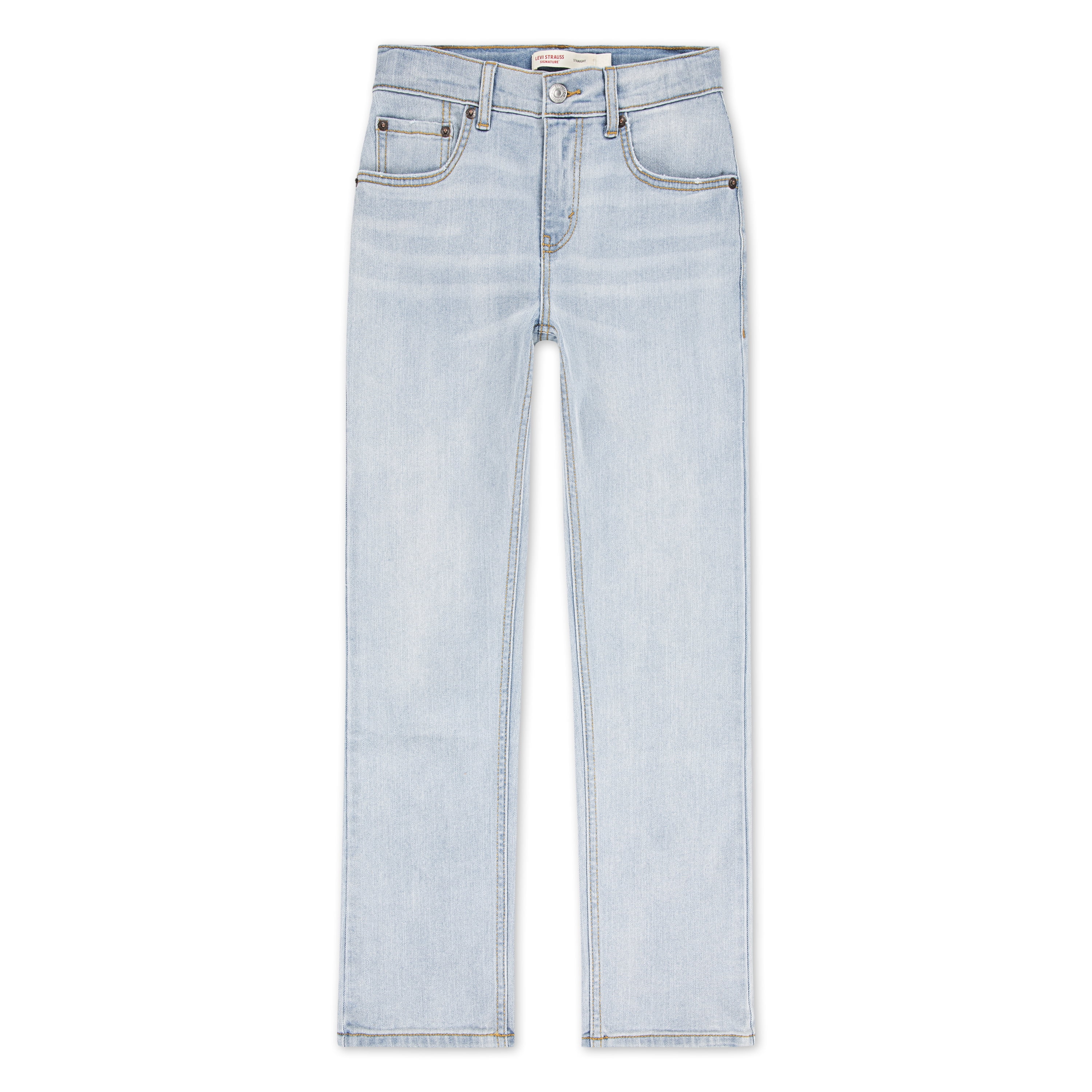 Levi Strauss Signature Boys Straight Stretch Jeans, Sizes 4-18