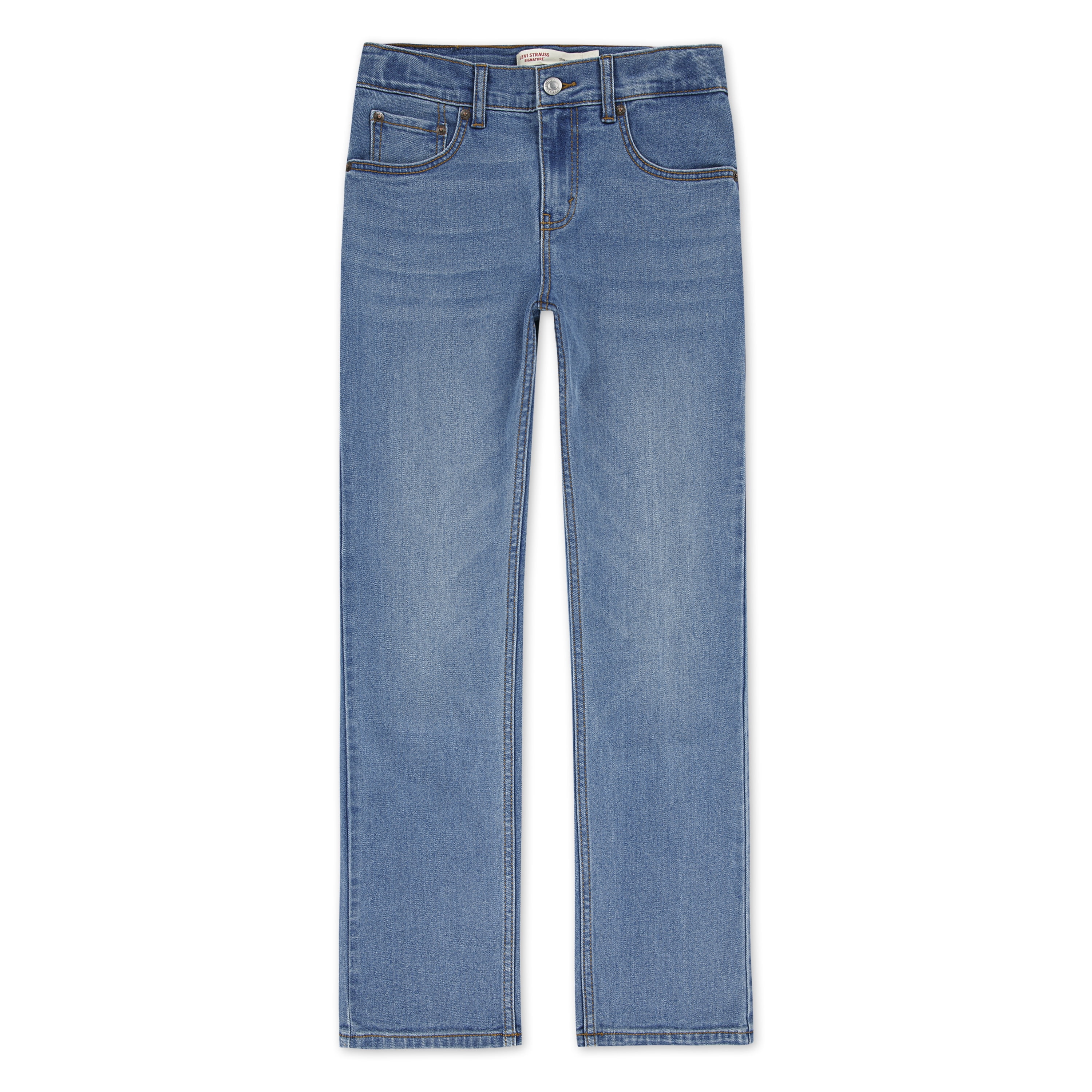 Levi Strauss Signature Boys Straight Stretch Jeans, Sizes 4-18