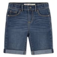 thumbnail image 1 of Levi Strauss Signature Girls Bermuda Denim Shorts, Sizes 5-18, 1 of 8