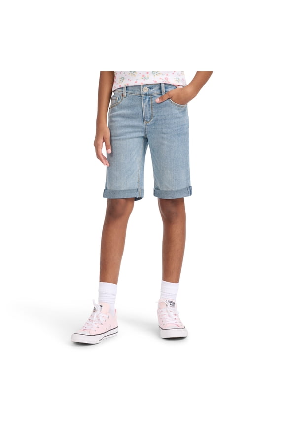 Girls Bermuda Denim Shorts, Sizes 5-18