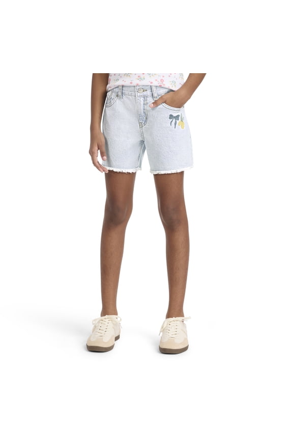 Girls Midi Denim Shorts