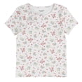 thumbnail image 1 of Levi Strauss Signature Girl Short Sleeve Bow Top, Sizes 4-16, 1 of 4