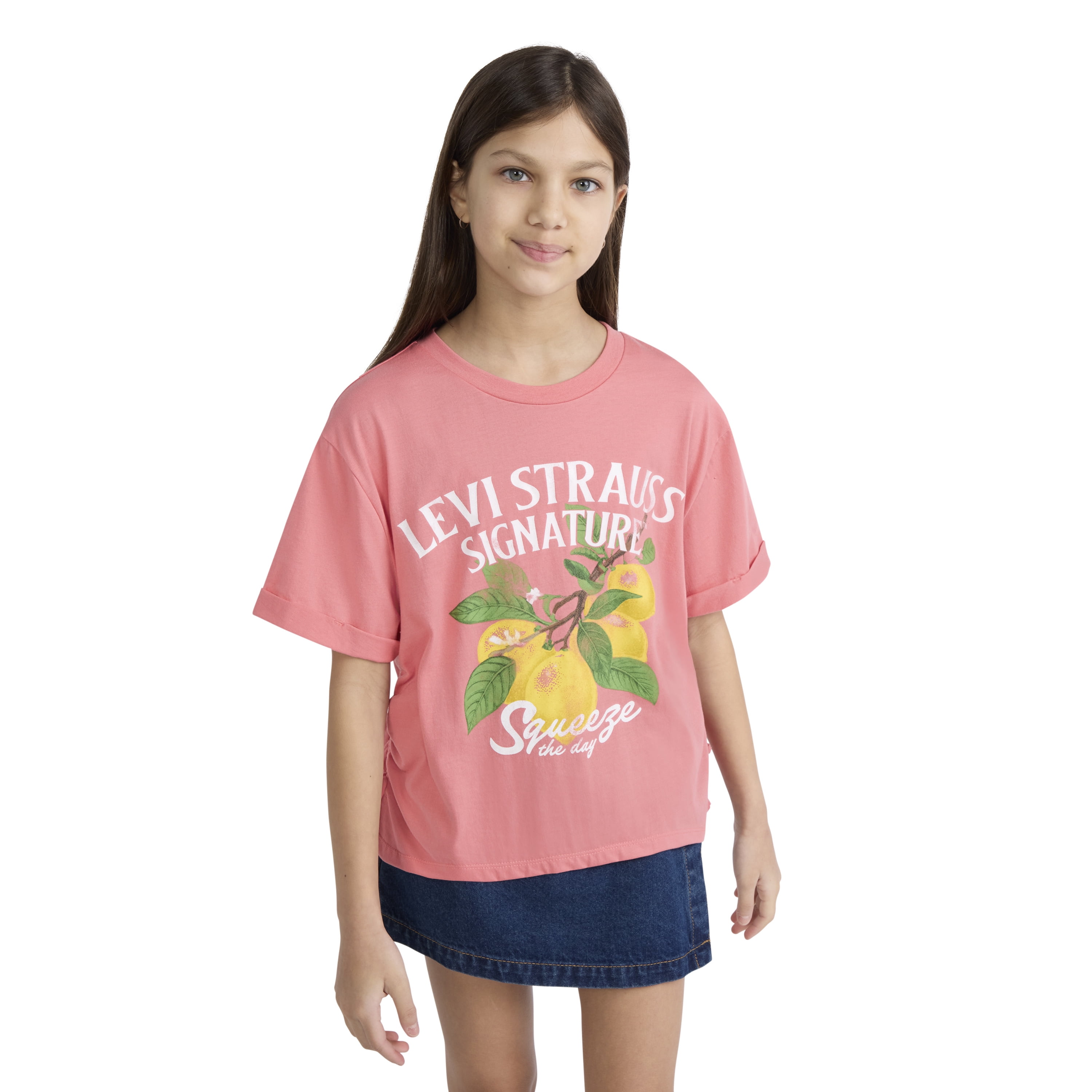 Levi Strauss Signature Girl Short Sleeve Graphic Top, Sizes 4-16