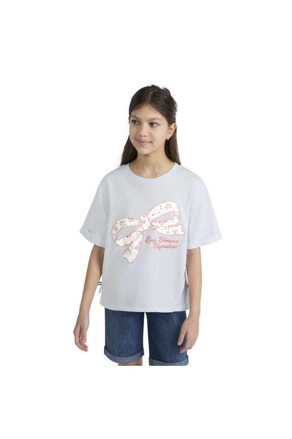 Girl Short Sleeve Graphic Top, Sizes 4-16