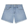 thumbnail image 1 of Levi Strauss Signature Girls 5 Pocket Denim A-Line Shorts, Sizes 5-18, 1 of 4