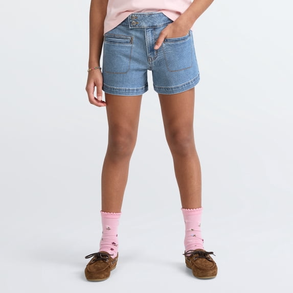 Levi Strauss Signature Girls A-Line Denim Short, Size 5-18