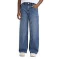 thumbnail image 1 of Levi Strauss Signature Girls' Baggy Wide Leg Jeans, Sizes 2T-18, 1 of 7