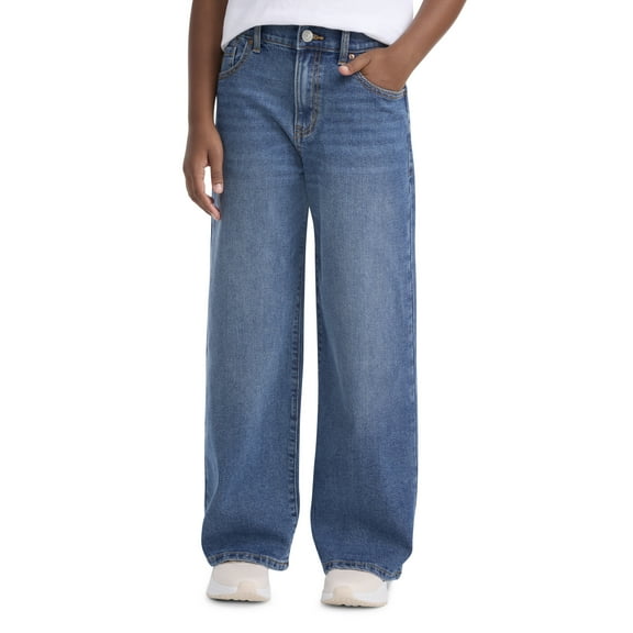 Levi Strauss Signature Girls Baggy Wide Leg Jeans, Sizes 2T-18