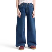 Levi Strauss Signature Girls Wide Leg Baggy Denim Jean, Size 5-18