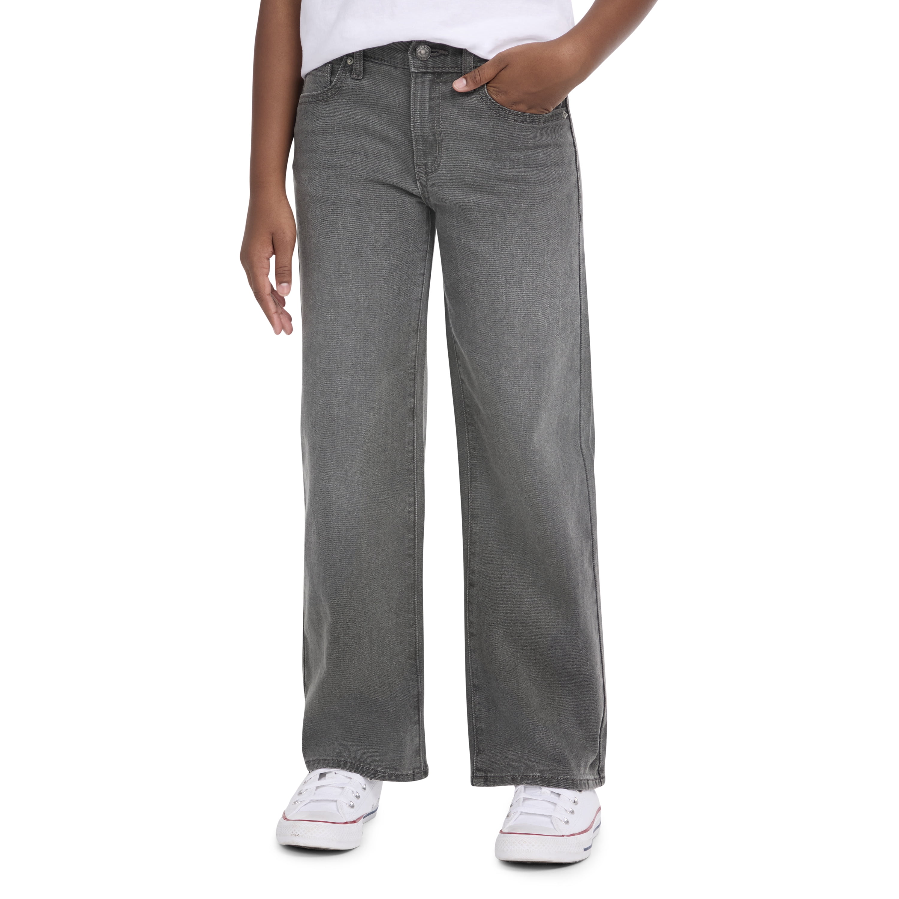 Levi Strauss Signature Girls Wide Leg Jeans, Sizes 5-18