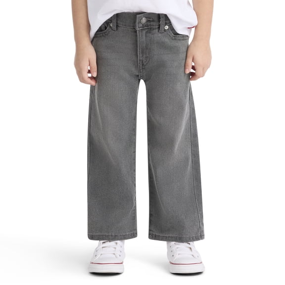 Levi Strauss Signature Little and Big Girls Wide Leg Jeans, Sizes 5-18