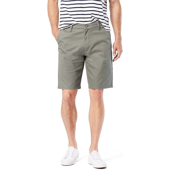 Signature by Levi Strauss & Co. Gold Label Men's Casual Chino 10.5" Shorts, Silver Skies, 30W