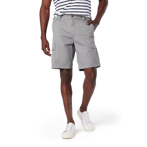 Levi Strauss Signature Gold Men's Essential Cargo Shorts (Also Available in Big & Tall), (New) Sharkskin, 33 Regular