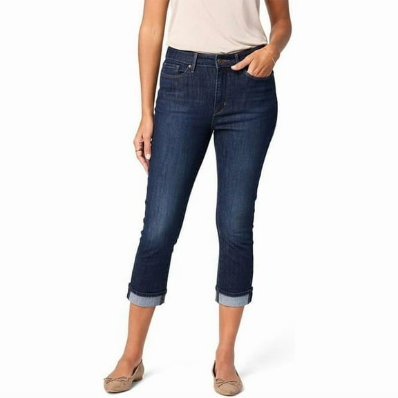 Levi Strauss Signature Gold Women's Mid-Rise Slim Fit Capris (Available in Plus Size)