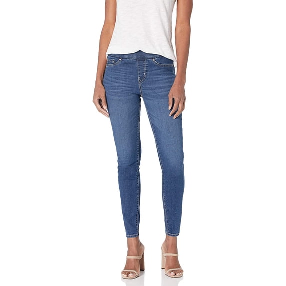 Levi Strauss Signature Gold Women's Totally Shaping Pull-on Skinny Jeans Mid-Rise Stretch Denim (Available in Plus Size)