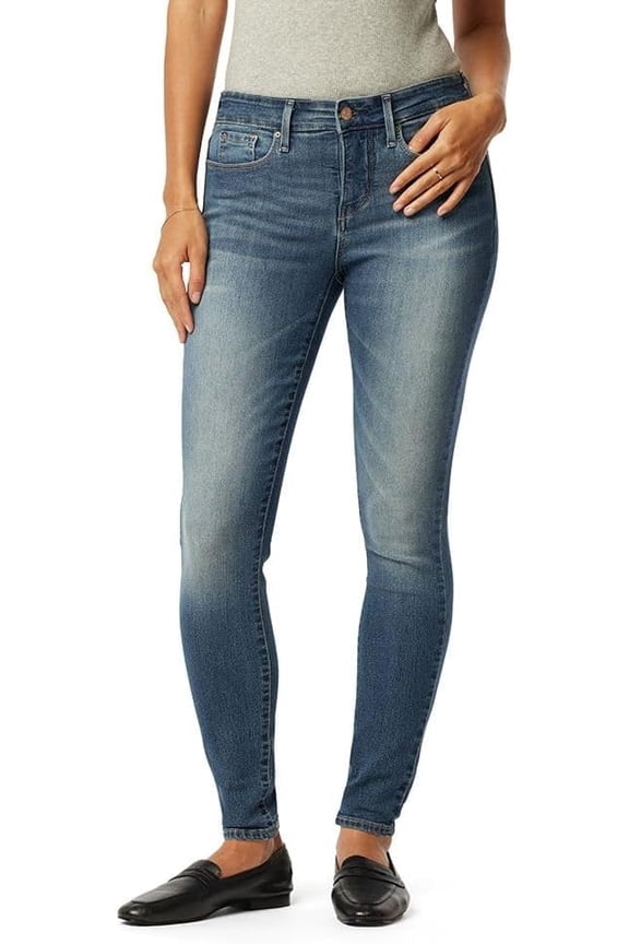 Gold Women's Totally Shaping Skinny Jeans Mid-Rise Stretch Denim (Available in Plus Size)