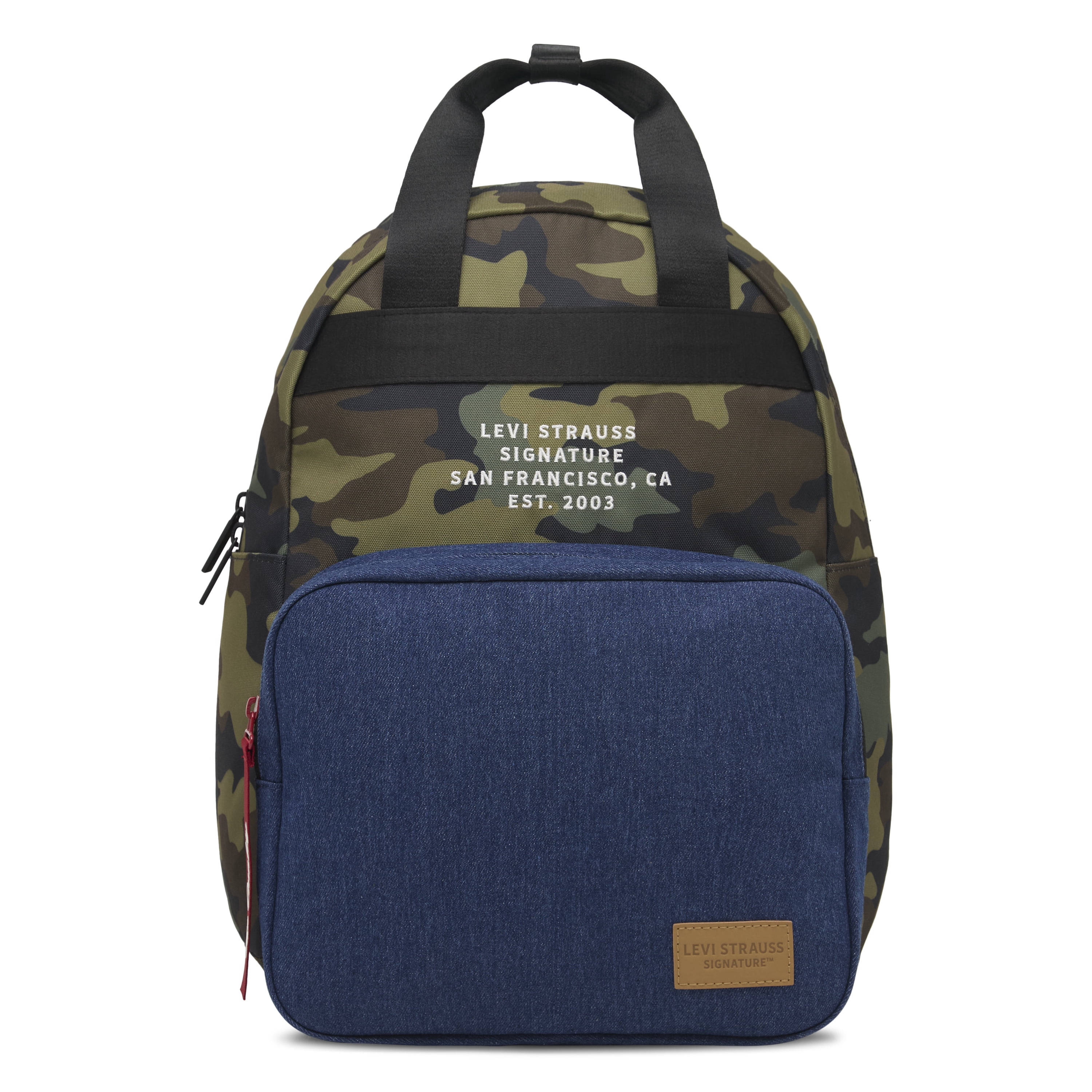 17" Men's Fashion Backpack, Camo/Denim