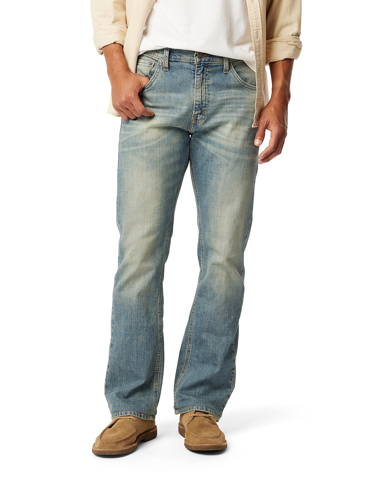Levi Strauss Signature Men's and Big and Tall Bootcut Jeans, Sizes 28x30 to 50x32
