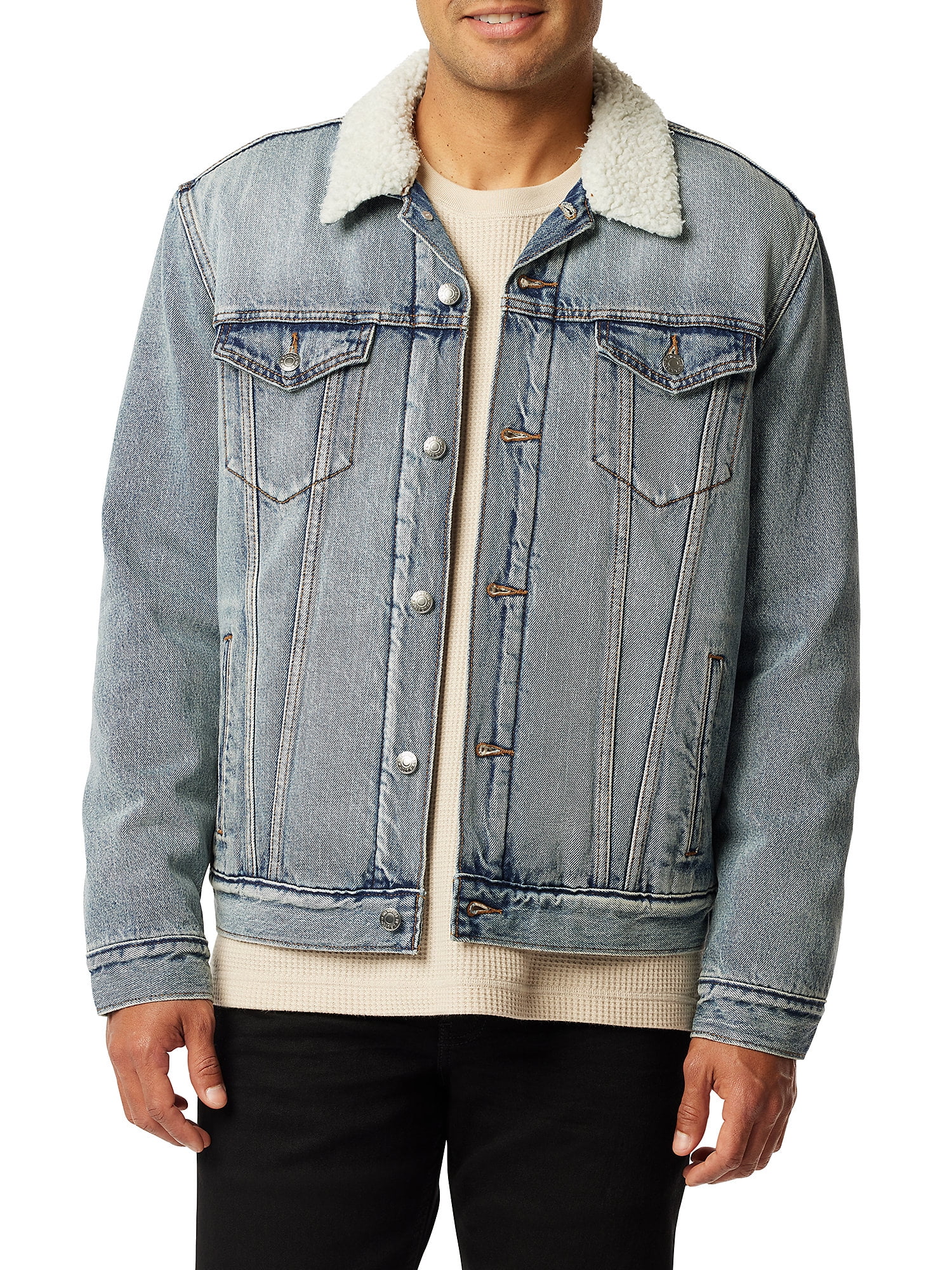 Levi Strauss men's Faux Shearling Trucker Jacket - Sherpa Lined
