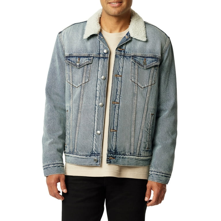 【S】Faux Shearling Lined Trucker Jacket Levi Strauss Signature Men's Classic Sherpa Trucker Jacket