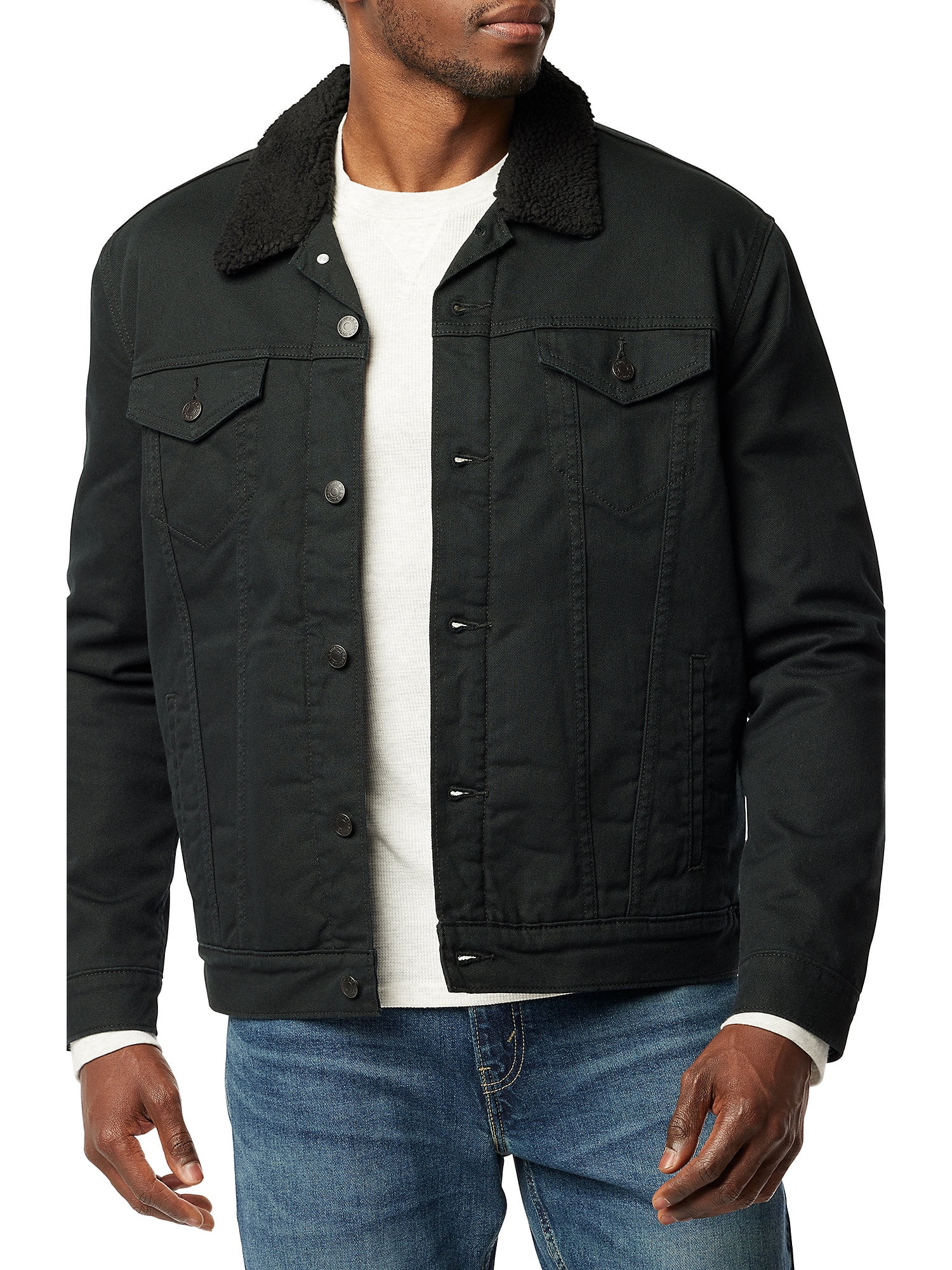 【S】Faux Shearling Lined Trucker Jacket Levi Strauss Signature Men's Classic Sherpa Trucker Jacket