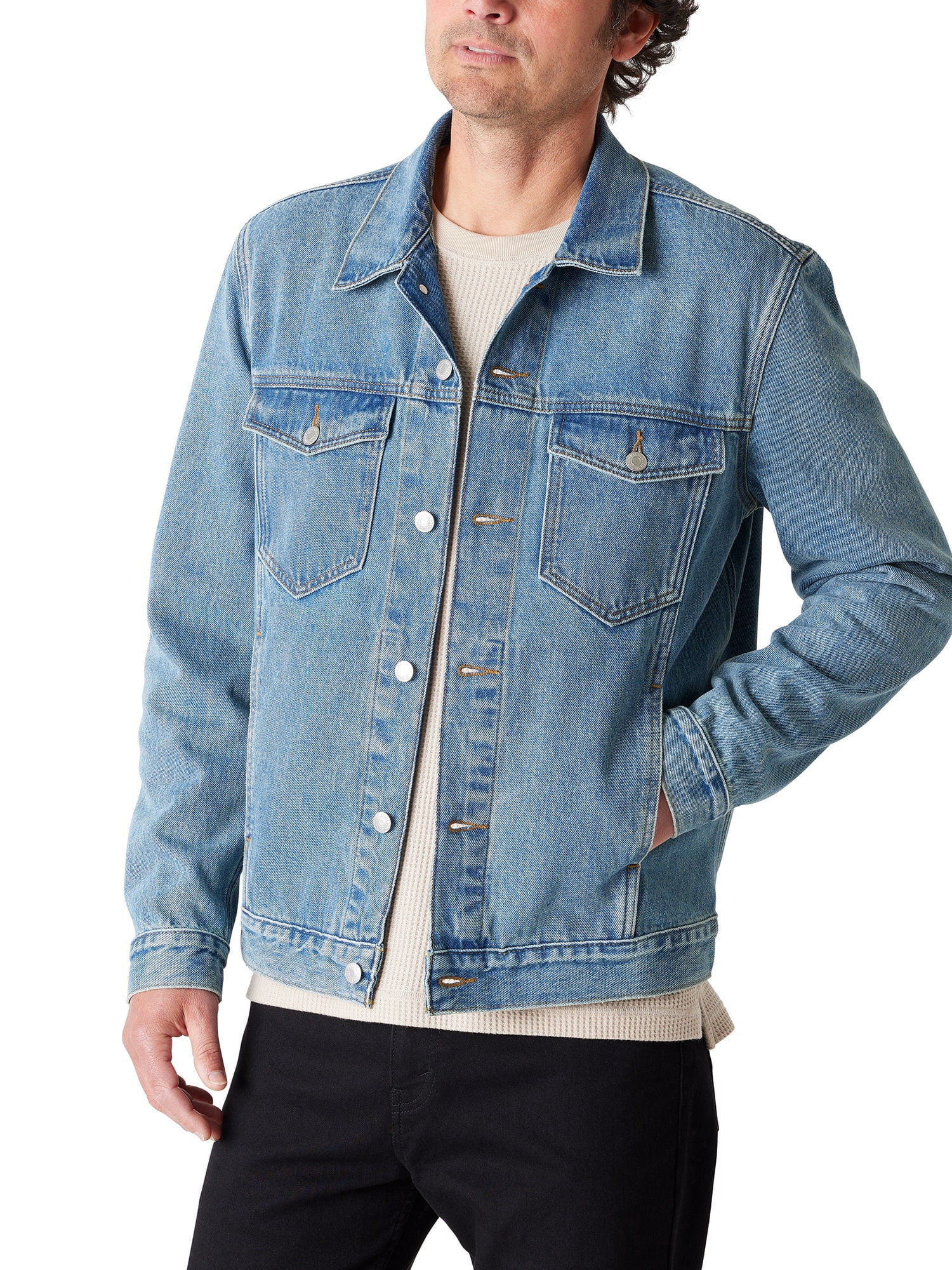 Levi Strauss Signature Men's Original Trucker Jacket - Walmart.com