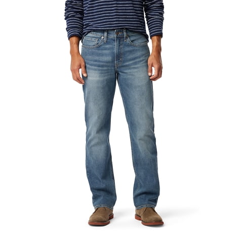 Men's Straight Flexible Waistband Jeans