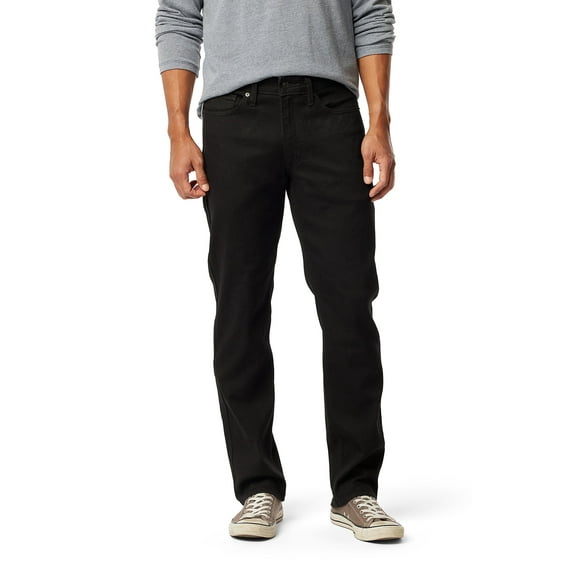 Levi Strauss Signature Men's Straight Flexible Waistband Jeans