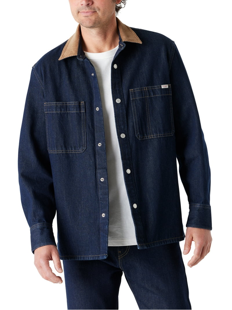 Levi Strauss Signature Men's Utility Corduroy Collar Shirt Jacket