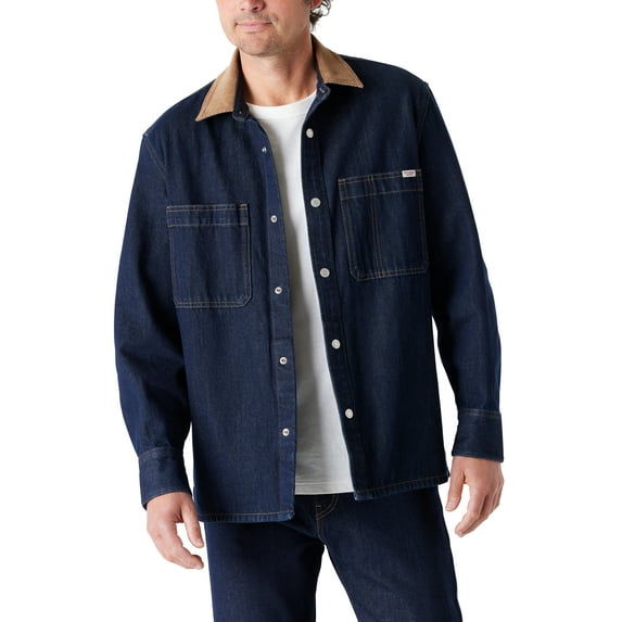 Levi Strauss Signature Men's Utility Corduroy Collar Shirt Jacket