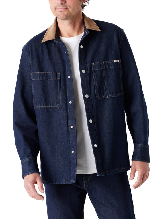 Men's Utility Corduroy Collar Shirt Jacket