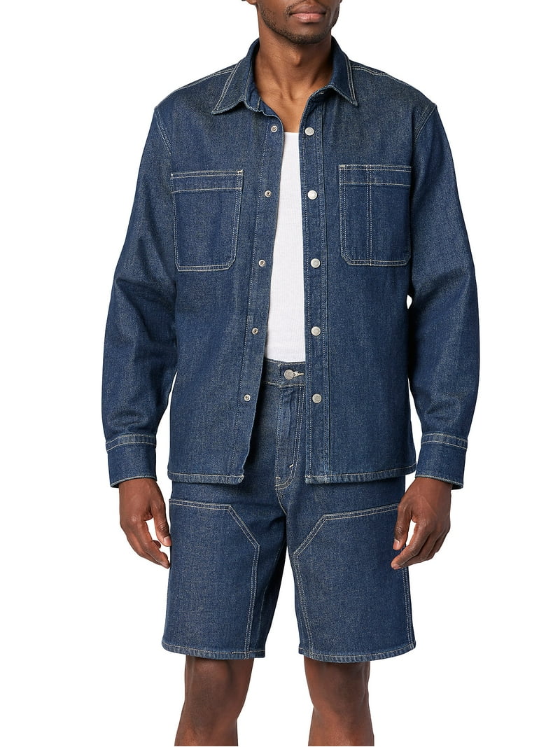 Levi Strauss Signature Men's Relaxed Workwear Utility Shirt Jacket