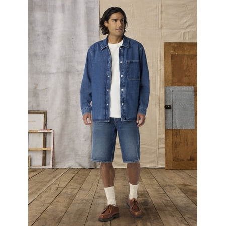 Levi Strauss Signature ™ Men's and Big and Tall Loose Denim Shorts, 12" Inseam