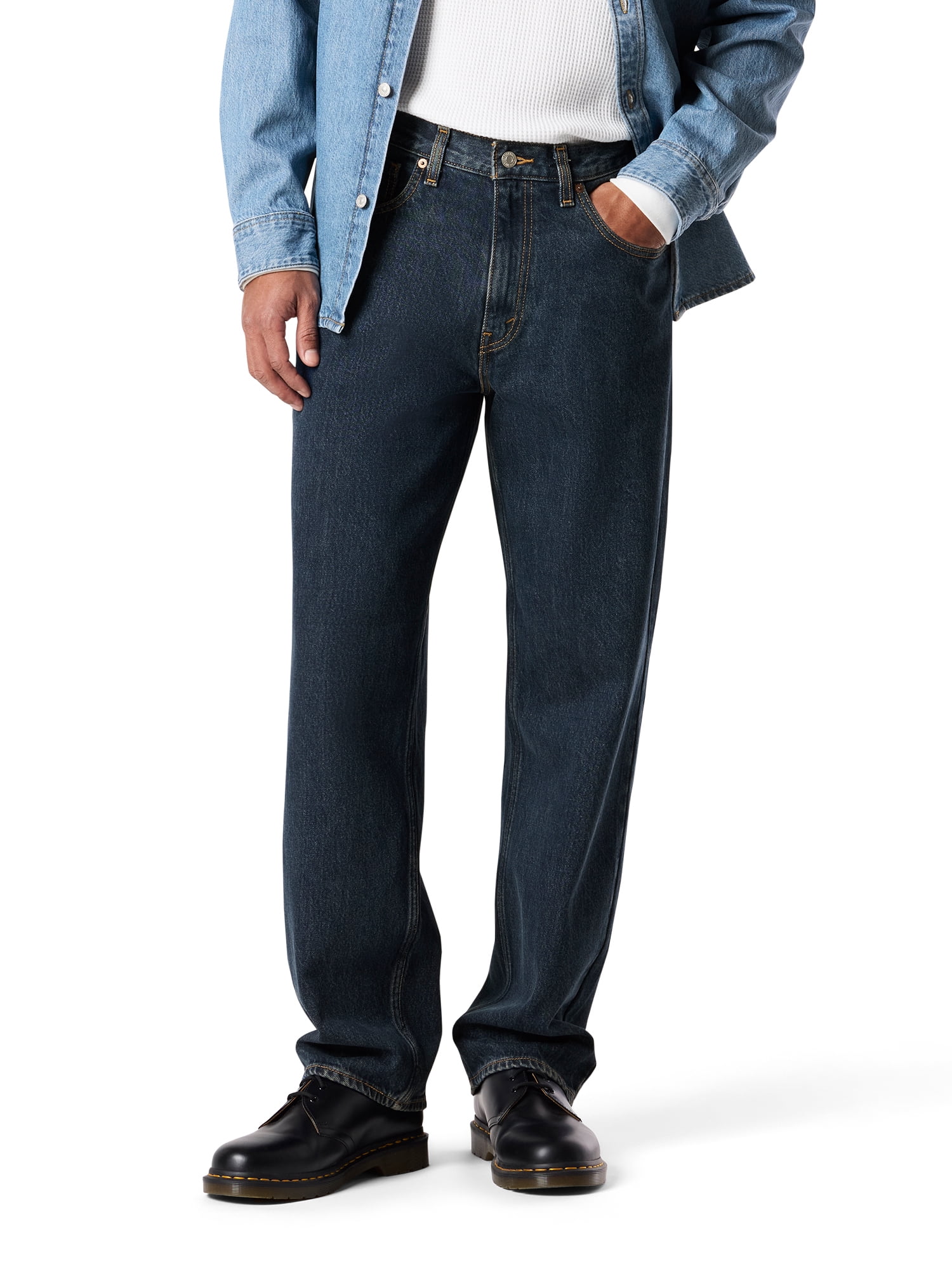 Levi Strauss Signature Men's and Big and Tall Loose Straight Jeans