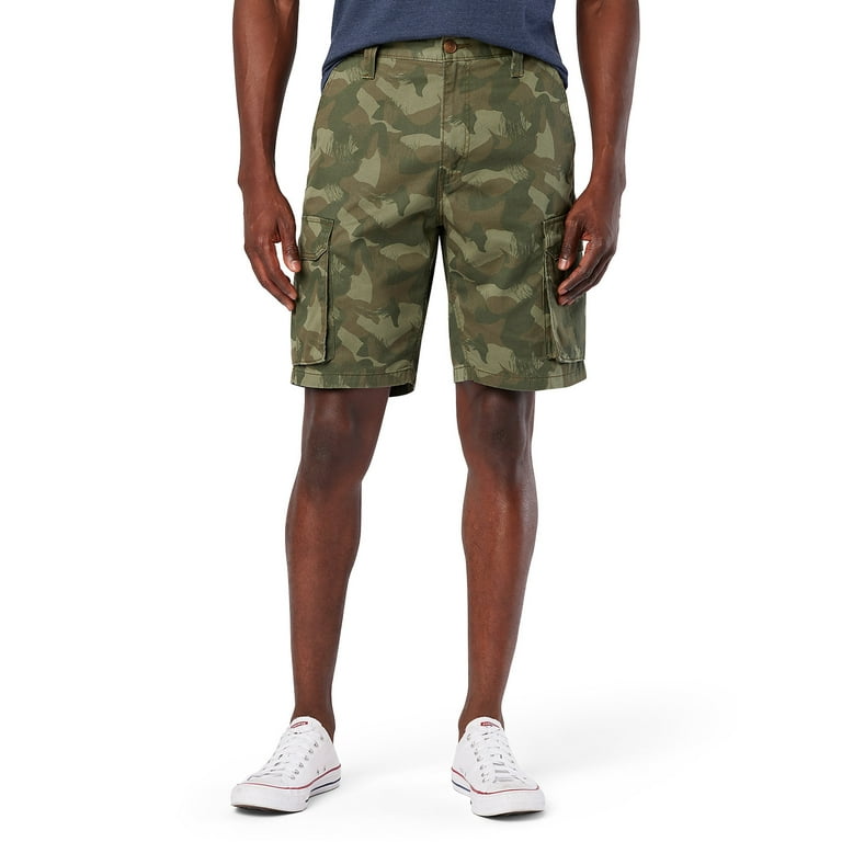 Levi Strauss Signature Men's and Big and Tall Secure Cargo Shorts