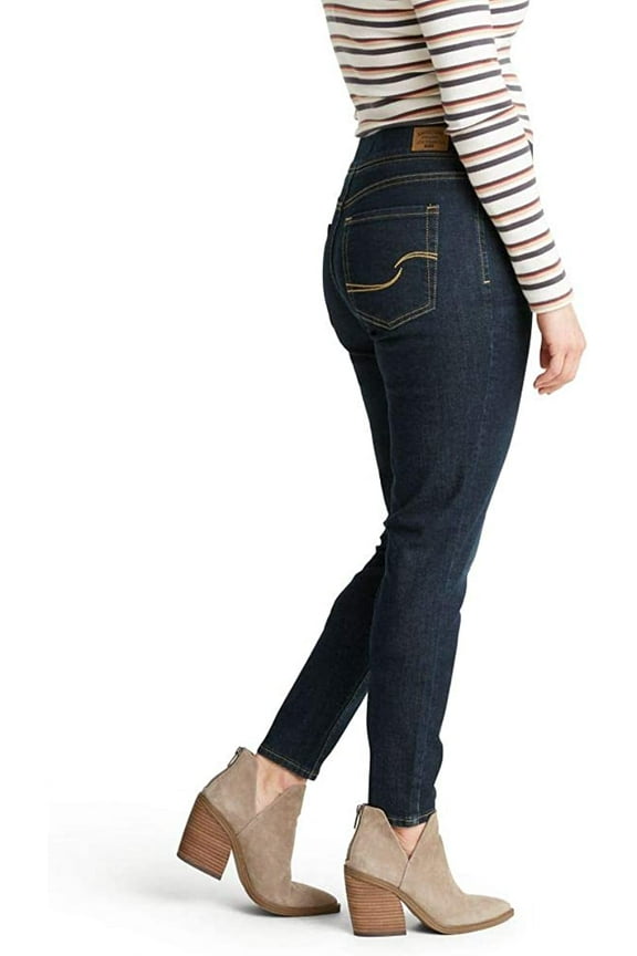 Mid Rise Pull On Jeans, (Women's)