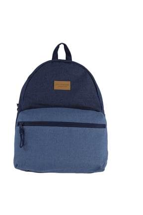 17" Unisex Adult Denim Dome Backpack, Dark Stonewash