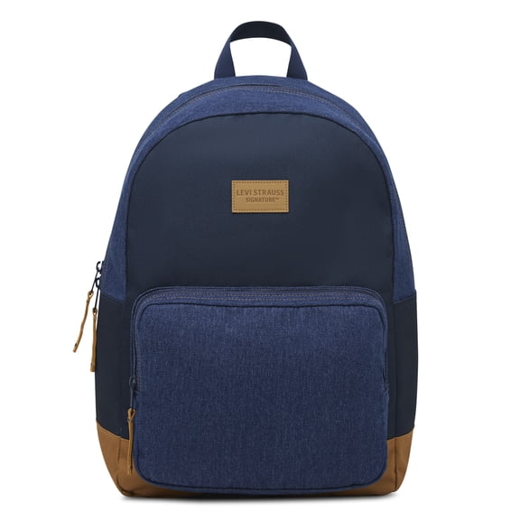 Levi Strauss Signature Unisex Adult Single Pocket Backpack, Denim