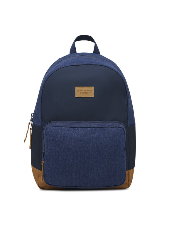 Unisex Adult Single Pocket Backpack, Denim