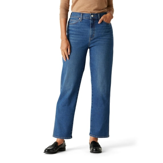 Levi Strauss Signature Women's and Women's Plus High Rise Straight Jean, Sizes 2-28