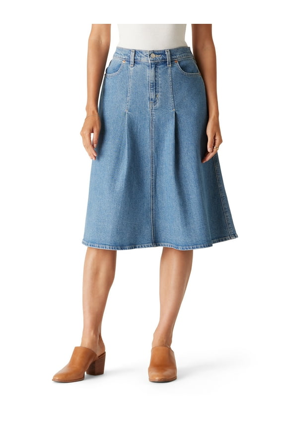 Women's and Women's Plus Vintage Pleated Skirt, Sizes 0-26