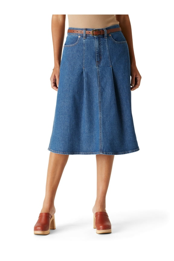 Women's and Women's Plus Vintage Pleated Skirt, Sizes 0-26