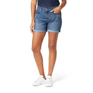 Levi Strauss Signature Women 5" Mid Rise Cuffed Short, Sizes 2-10