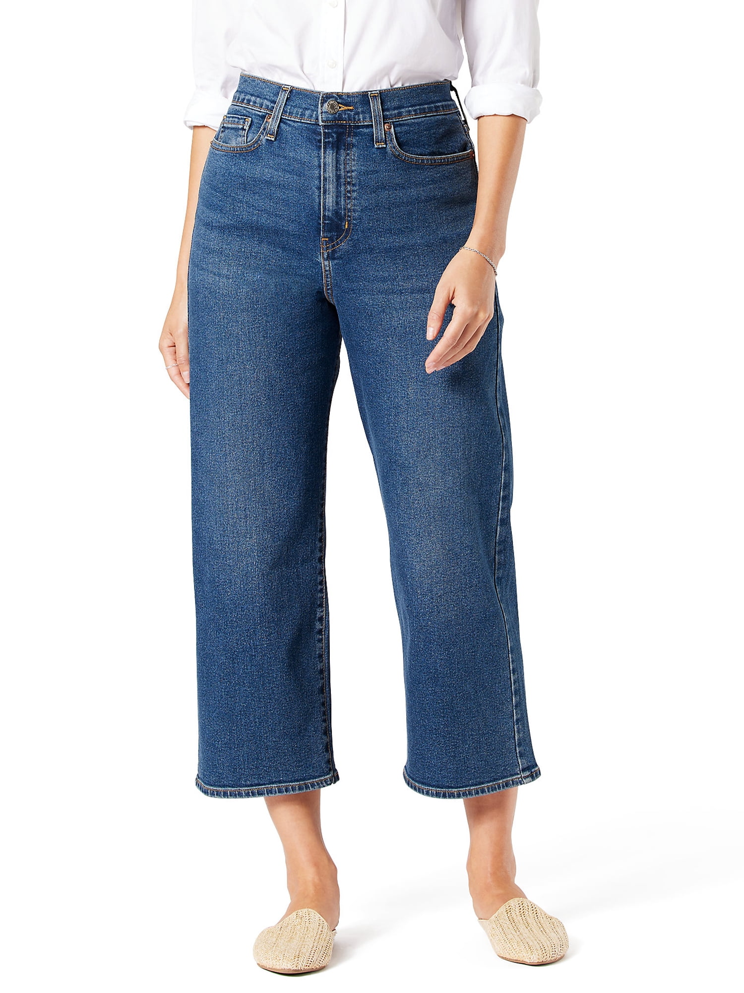 Levi Strauss Signature Women Heritage High Rise Loose Crop