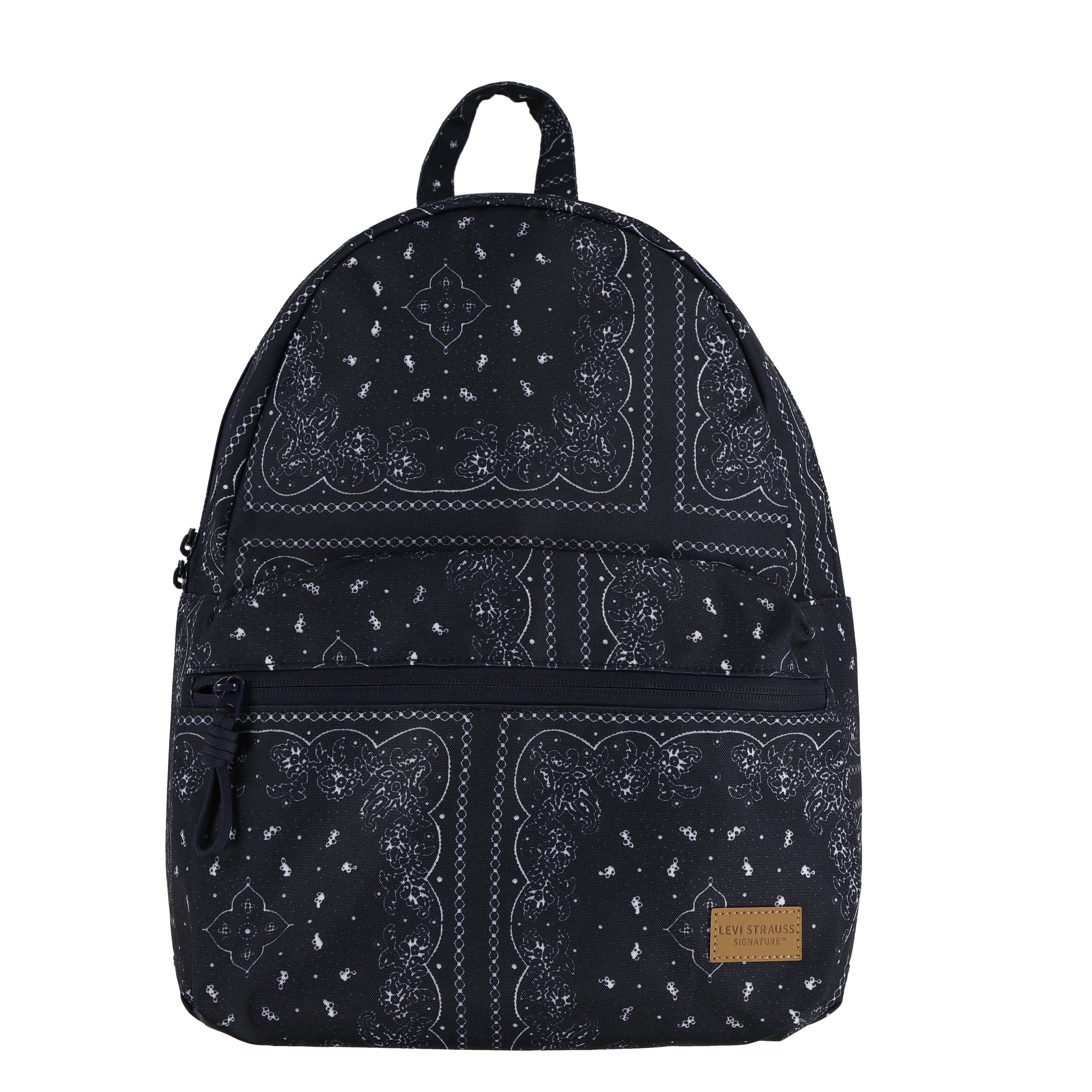 Levi Strauss Signature 17" Women's Adult Bandana Print Dome Backpack, Dress Blues