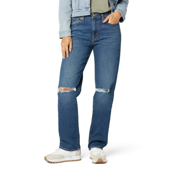 Levi Strauss Signature Women's Heritage Easy Straight Jeans